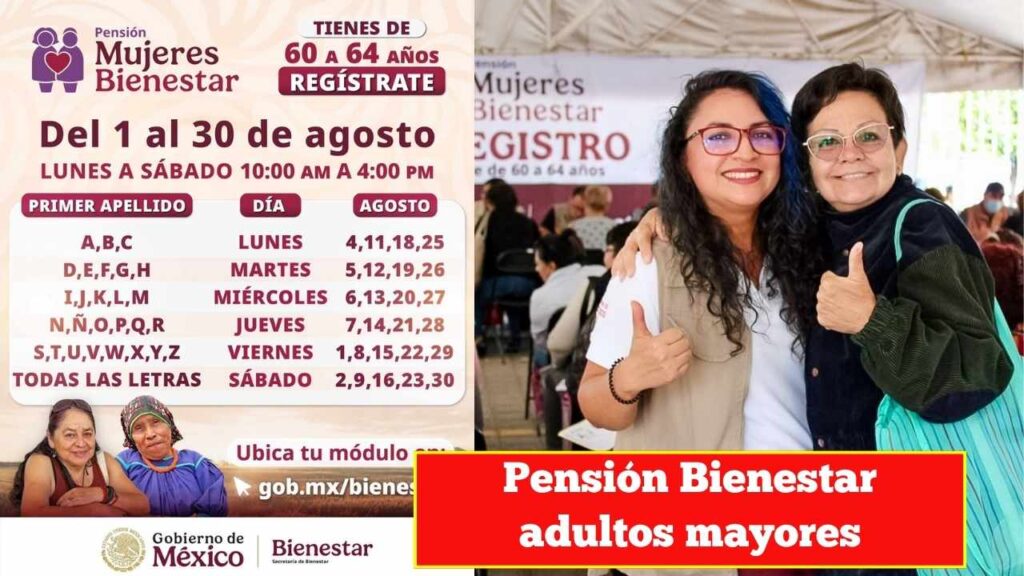 Pensión Bienestar adultos mayores: calendario de pagos y beneficios 2026